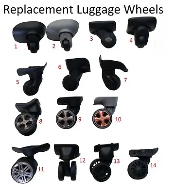 Luggage Replacement Wheels Suitcase Part Spinner Wheel Assorted Brands • $20