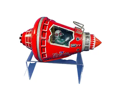 Rare Red Capsule FRIEND SHIP 7 Tin Toy Made By S.H. Horikawa Japan1960s • $296.99