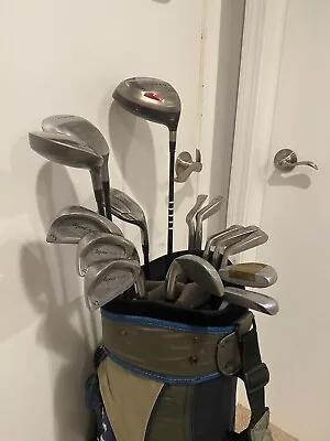 Men's Golf Set W/ Adams Woods & Nike Cart Bag - 15 Clubs - R Flex - RH • $300