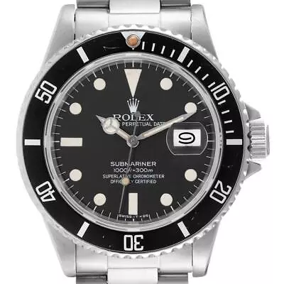 Rolex Submariner Date Steel Vintage Mens Watch 16800 Box Papers • $14530