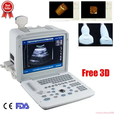12.1''Portable Ultrasound Scanner/Machine Convex & Linear Transducer+3D Software • $1683