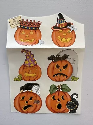 Vintage Mary Engelbreit Halloween Pumpkin Jack O Lantern Scrapbooking Stickers • $5