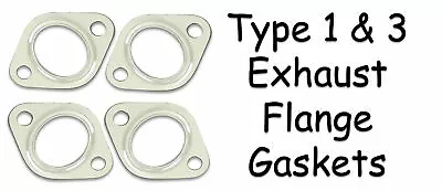 Vw Type 1 3 Bug Bus Ghia Superbeetle Thing Stock Exhaust Flange Gaskets Set Of 4 • $7.25