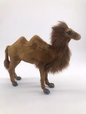 $16 • Buy Vintage Real Fur Hair BACTRIAN CAMEL Toy Action Figurine 2 Humps Nativity