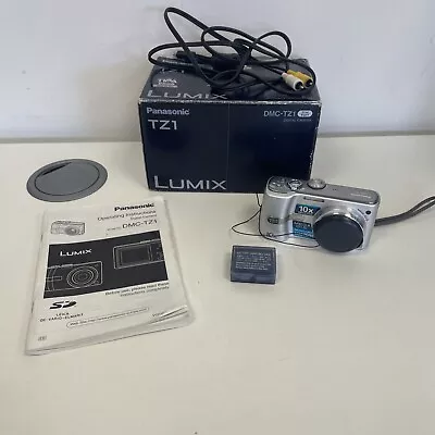 Panasonic LUMIX DMC-TZ1 5MP Digital Camera With 2 Batteries • £15