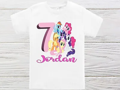 My Little Pony Girls Shirt Personalized Pony Shirt Birthday Shirt My Little Pony • $16.95