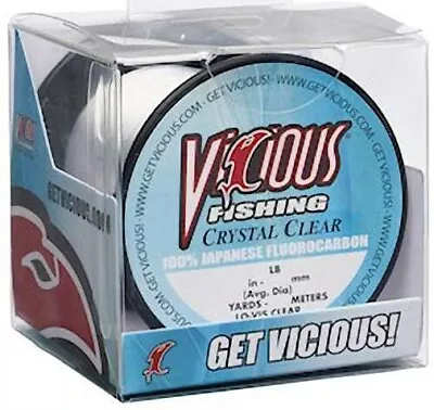 New! Vicious Crystal Clear 100% Japanese Fluorocarbon Fishing Line • $19.95