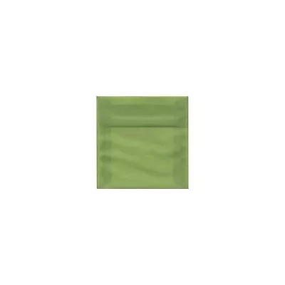 JAM Paper 5.5 X 5.5 Square Translucent Vellum Envelopes Leaf Green 1591908I • $58.99