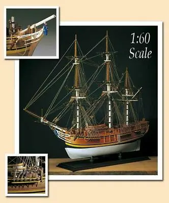 $317 • Buy Amati HMS Bounty 30  Wooden Tall Ship Model Kit