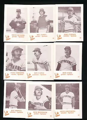 1974 Caruso SPOKANE INDIANS Complete Set Rare NM+ Cubbage Moates • $35