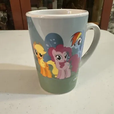 2015 My Little Pony Coffee Tea Cup Mug Hasbro 6 Ponies W/ Rainbow Dash 16 Oz • $11.24