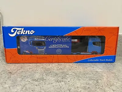 Tekno - Scania S730 6x4 W/4-Axle Low Loader - Central Demolition - 1:50 - Mint • $448.22