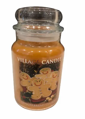 Village Candle (1) GINGERBREAD COOKIE Large Jar Candles Holiday Scent • $29.93