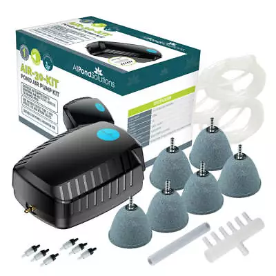 £64.99 • Buy Outdoor Koi Fish Pond Air Pump Kit Free Air Stones, Air Hose, Return Valve 30L/M