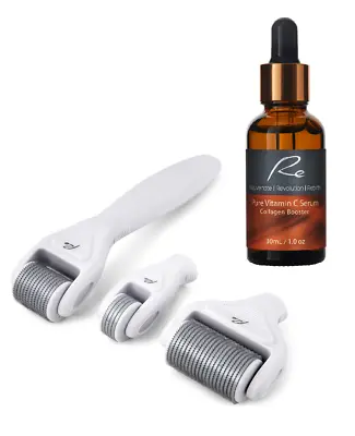 $79.95 • Buy Micro-Needle Face And Body Derma Roller Set With Pure Vitamin C Serum 30ml