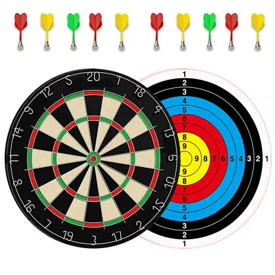Kid Double Side Magnetic Dart Board With 14pcs Magnetic Darts For Christmas Gift • $22.99