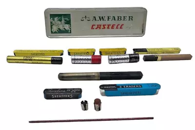 A.W. Faber Castell Pencil Case & Lead Collection Vintage Fineline Cross Sheaffer • $19.99