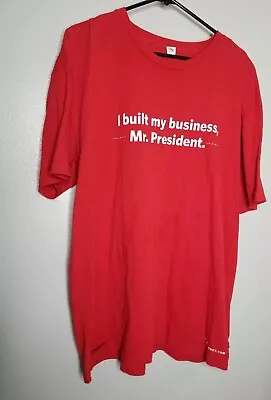 Mens 3XL MITT ROMNEY I Built My Business Double Sided Quote T Shirt • $29.99