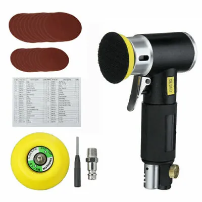 Mini Air Sander 2'' 3'' Dual Action Random Orbital Sander Car Polisher Buffer SV • £27.99