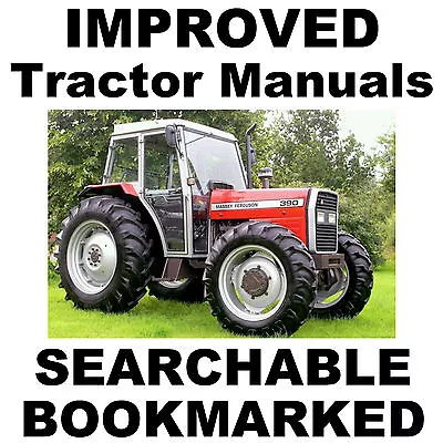 $12.08 • Buy Massey Ferguson 382 383 390 390t 393 396 398 399 Tractors Repair Service Manual