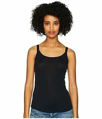 New Vince Scoop Neck Cotton Cami Tank Top Coastal Blue Sleeveless Shirt M Medium • $17.90