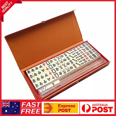 Mini Mahjong Tiles Set 3-4 People With Carry Box 144 Tiles For Game Party • $46.99