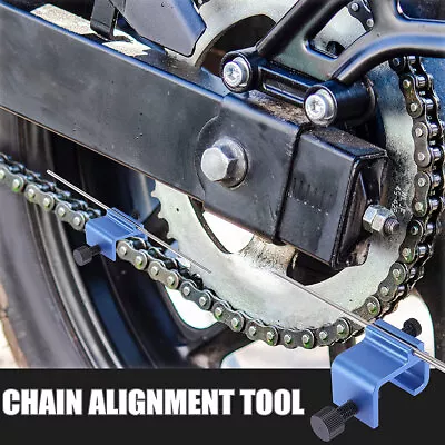 Motorcycle Chain Alignment Tool Aluminium Alloy Quick Accurate Sprocket ⇪◭ • $14.15