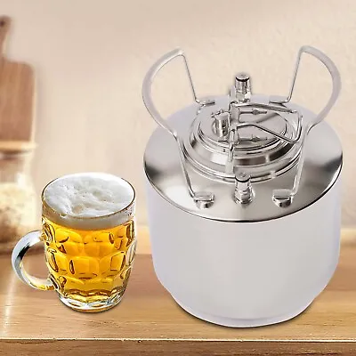 Mini Keg 304 Stainless Steel Portable Beer Growler 1.6Gal 6L High Quality • $70