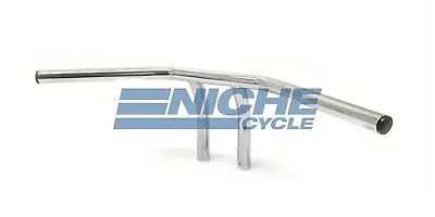 1  Steel T-Bar Harley Chopper Handlebars Dimpled Drag 6  Rise Chrome • $114.95