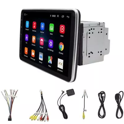 2 Din 10.1  Android 9.1 Car Radio GPS Navigation 360° Rotate Horizontal Screen • $250