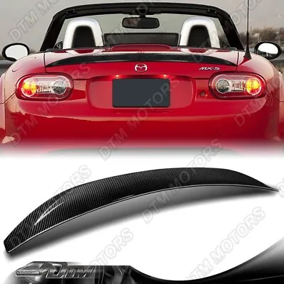 For 2006-2015 Mazda Miata MX-5 STP-Style Real Carbon Fiber Trunk Spoiler Wing • $135.99