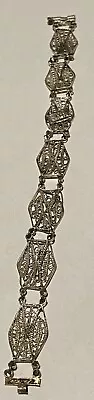 Vintage Sterling Filigree Bracelet - Made In Palestine • $14.99