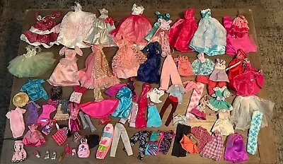 Lot Of Barbie Doll And Misc. Gowns Clothes  Accessories  Vintage • $45