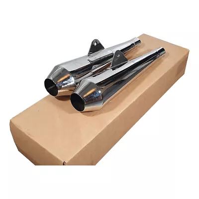 £179.99 • Buy Triumph GP 500 Racing Megaphone Silencers - Straight Through UK Made