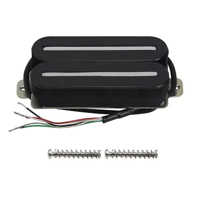 FLEOR Dual Blade Hot Rail Humbucker Electric Guitar Bridge Pickup Ceramic Black • $11.96