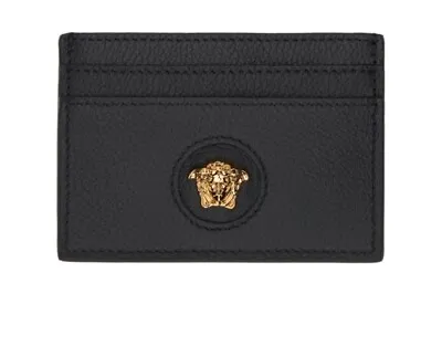 NWT VERSACE Black 'La Medusa' Card Holder • $250