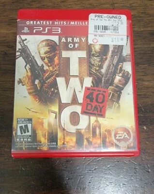 $9.99 • Buy Army Of Two - The 40th Day (Sony PlayStation 3, PS3, 2010) - No Manual