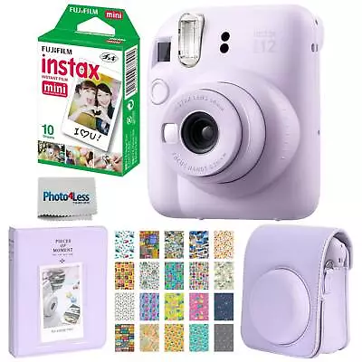 Fujifilm Instax Mini 12 Instant Film Camera - Lilac Purple + Film + Case Bundle • $119.95