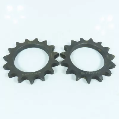 60A15H Single Roller 15 Tooth #60 Chain Sprocket 2.510/2.515 Bore Lot Of 2 • $29.99