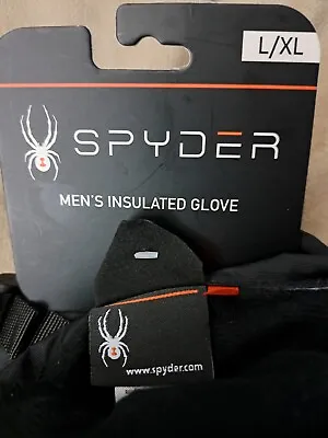 Spyder Insulated Snow Ski Glove NWT Mens Size Large XL Black  NEW W/TAGS NWT  • $19.99