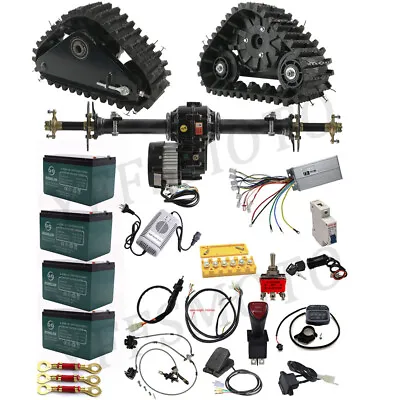Full Front Rear Axle Kits 1000W Differential Motor Wheels Track For Four Wheeler • $39.20