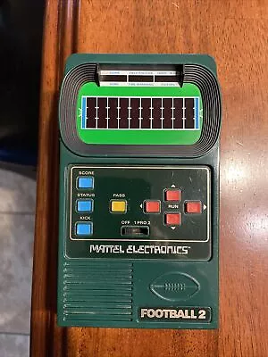 Vintage 1978 Mattel Electronics Football 2 Handheld Electronic Game Tested Works • $24.95