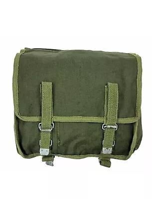 Canvas Gas M Bag Green Genuine Ex Military Shoulder Messenger Bag • £6