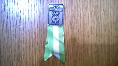 CIO - IOC 87th SESSION SARAJEVO 1984 OLYMPIC BADGE - VERY RARE ! • $99