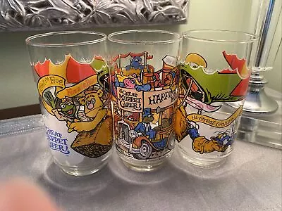 Vintage 1981 The Great Muppet Caper McDonalds Collectors Glasses Lot Of 3 • $24.99