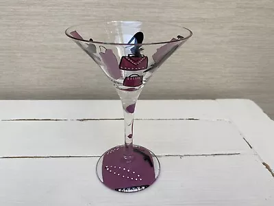 Lolita Shopaholic Martini Glass Hand Painted • £9.99