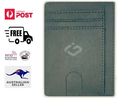 RFID Blocking Purse Flip Leather Wallet Slim Credit Card Holder Mens Money ClipC • $8.49