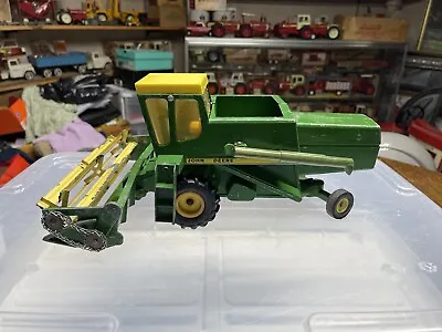 Vintage Green & Yellow John Deere 6600 Combine Metal Reel External Chain Ertl • $85