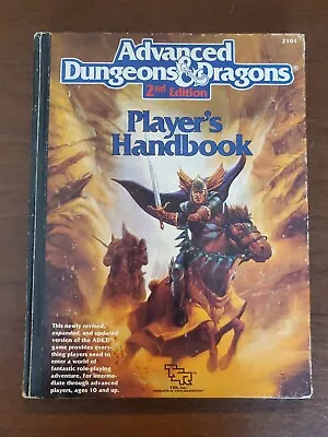 TSR 2101 Advanced Dungeons & Dragons 2nd Ed. Player's Handbook HC (1989) • $17.99