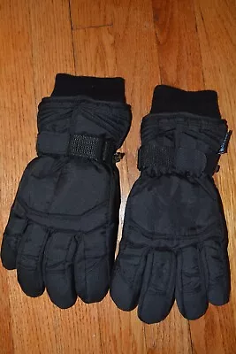 Men's Ski Gloves XL BLACK 40 Gram Thinsulate THICK WATER REPELLANT • $22